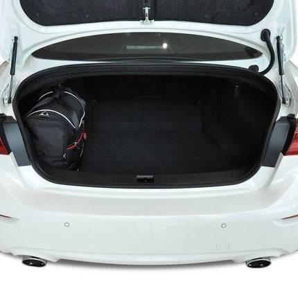 Kjust Reistassenset voor Infiniti Q50 Sedan 2013-2020 - Set van 4 Tassen met 2 Roltassen 1 Sporttas en 1 Vliegtuigtas