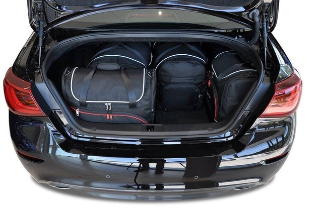 Kjust Reistassenset voor Infiniti Q70 Sedan 2013-2019 - Set van 5 Tassen met 2 Roltassen 1 Sporttas en 2 Vliegtuigtassen