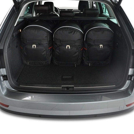Kjust Reistassenset voor Skoda Superb stationwagen 2015-2024 - Set van 5 Tassen met 3 Roltassen en 2 Sporttassen
