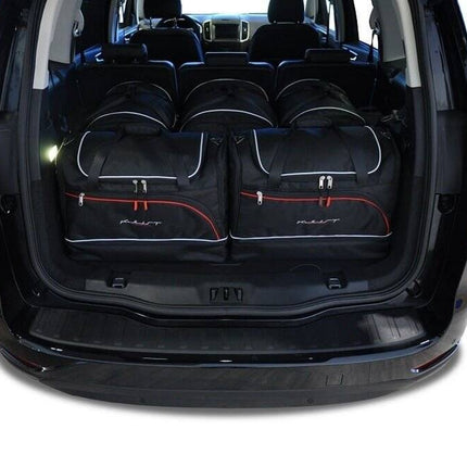 Kjust Reistassenset voor Ford Galaxy 2015-2018 - Set van 5 Tassen met 3 Roltassen en 2 Sporttassen