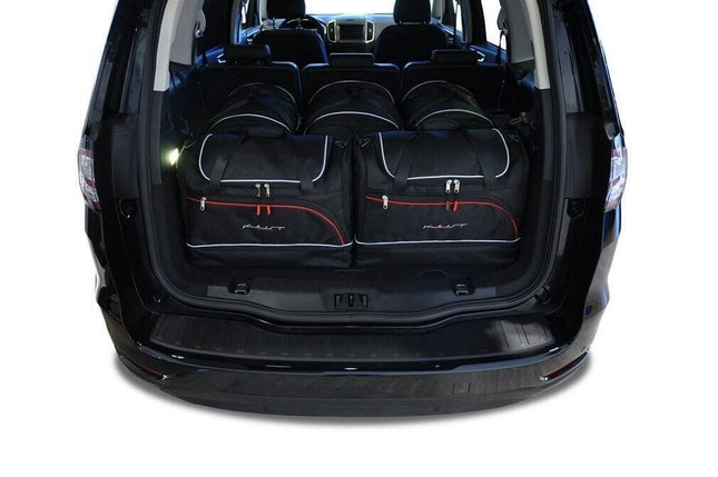 Kjust Reistassenset voor Ford Galaxy 2015-2018 - Set van 5 Tassen met 3 Roltassen en 2 Sporttassen