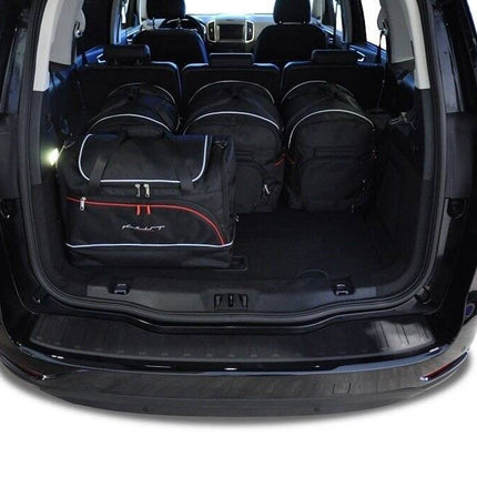 Kjust Reistassenset voor Ford Galaxy 2015-2018 - Set van 5 Tassen met 3 Roltassen en 2 Sporttassen