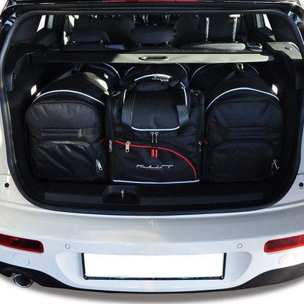 Kjust Reistassenset voor Mini Clubman vanaf 2015 - Set van 4 Tassen met 2 Roltassen 1 Sporttas en 1 Vliegtuigtas
