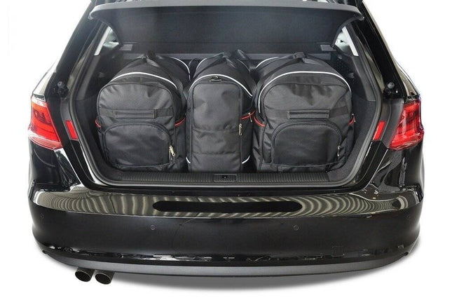 Kjust Reistassenset voor Audi A3 3-deurs 2012-2018 - Set van 3 Tassen met 2 Roltassen en 1 Vliegtuigtas