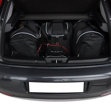 Kjust Reistassenset voor Fiat Punto 5-deurs 2009-2019 - Set van 4 Tassen met 3 Sporttassen en 1 Vliegtuigtas