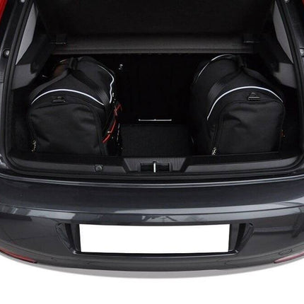 Kjust Reistassenset voor Fiat Punto 5-deurs 2009-2019 - Set van 4 Tassen met 3 Sporttassen en 1 Vliegtuigtas