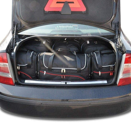 Kjust Reistassenset voor Skoda Superb Sedan 2002-2008 - Set van 5 Tassen met 3 Roltassen en 2 Vliegtuigtassen