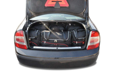 Kjust Reistassenset voor Skoda Superb Sedan 2002-2008 - Set van 5 Tassen met 3 Roltassen en 2 Vliegtuigtassen