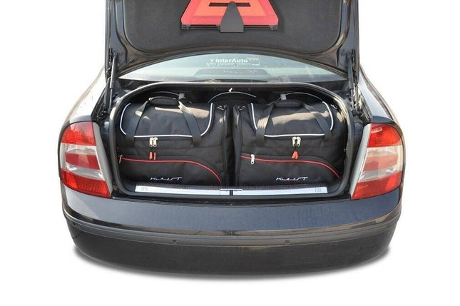 Kjust Reistassenset voor Skoda Superb Sedan 2002-2008 - Set van 5 Tassen met 3 Roltassen en 2 Sporttassen