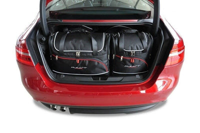 Kjust Reistassenset voor Jaguar XE Sedan 2014-2024 - Set van 4 Tassen met 2 Roltassen en 2 Vliegtuigtassen