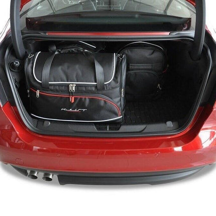 Kjust Reistassenset voor Jaguar XE Sedan 2014-2024 - Set van 4 Tassen met 2 Roltassen en 2 Vliegtuigtassen