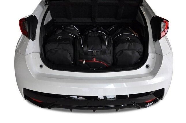 Kjust Reistassenset voor Honda Civic 5-deurs 2011-2017 - Set van 4 Tassen met 2 Roltassen en 2 Sporttassen