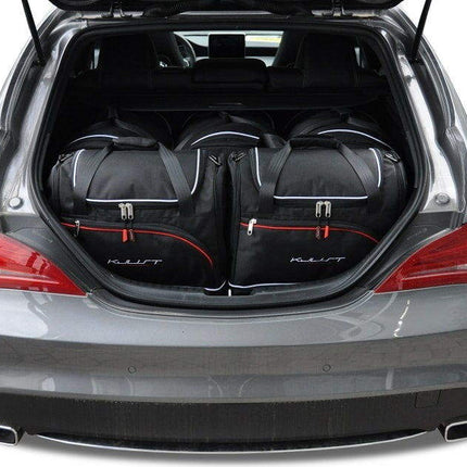 Kjust Reistassenset voor Mercedes Benz CLA Shooting Brake 2015-2019 - Set van 5 Tassen met 3 Roltassen en 2 Sporttassen