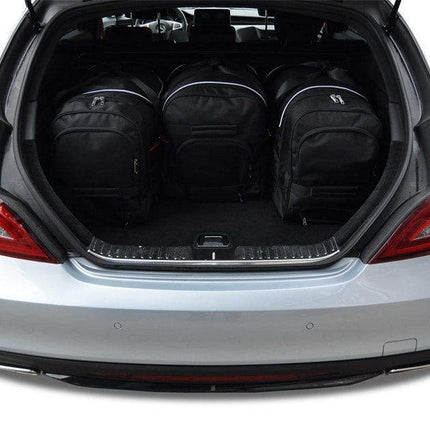 Kjust Reistassenset voor Mercedes Benz CLS Shooting Brake 2012-2018 - Set van 4 Tassen met 3 Roltassen en 1 Sporttas