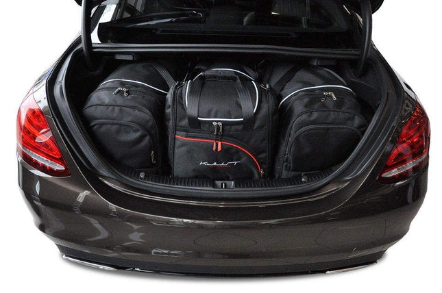 Kjust Reistassenset voor Mercedes Benz C-Klasse Limousine 2007-2014 - Set van 4 Tassen met 2 Roltassen en 2 Sporttassen