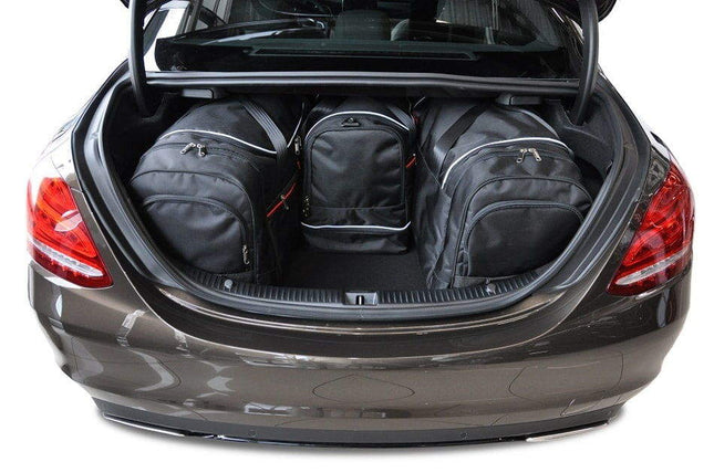 Kjust Reistassenset voor Mercedes Benz C-Klasse Limousine 2007-2014 - Set van 4 Tassen met 2 Roltassen en 2 Sporttassen
