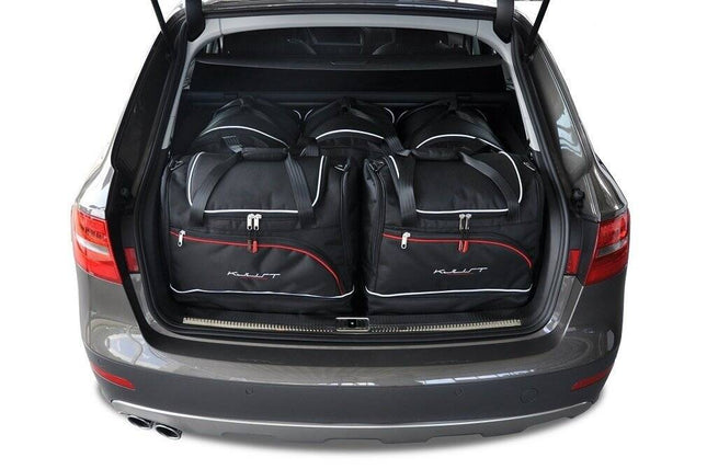 Kjust Reistassenset voor Audi A4 Avant 2008-2015 - Set van 5 Tassen met 3 Roltassen en 2 Sporttassen