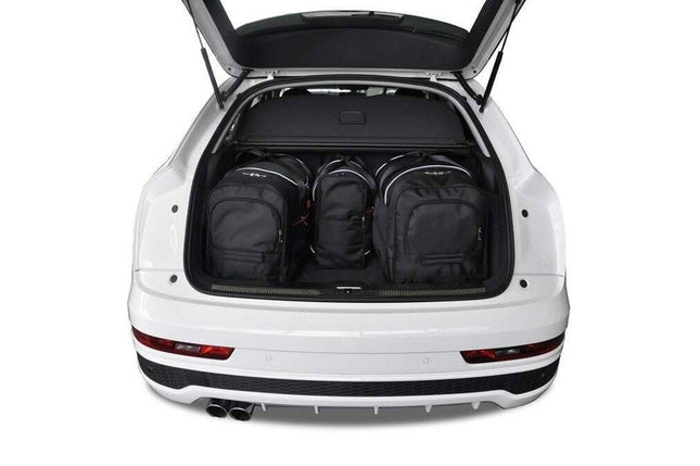 Kjust Reistassenset voor Audi Q3 2011-2019 - Set van 4 Tassen met 2 Roltassen en 2 Vliegtuigtassen