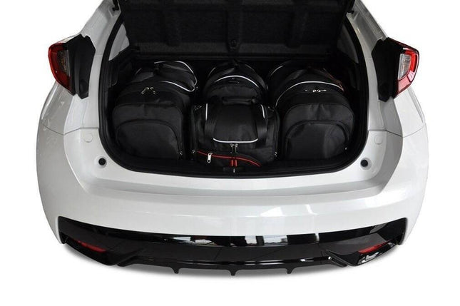 Kjust Reistassenset voor Honda Civic 5-deurs 2011-2017 - Set van 4 Tassen met 2 Roltassen 1 Sporttas en 1 Vliegtuigtas