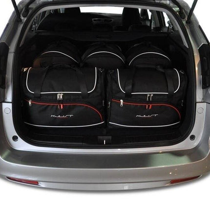 Kjust Reistassenset voor Honda Civic Tourer 2014-2018 - Set van 5 Tassen met 3 Roltassen en 2 Vliegtuigtassen