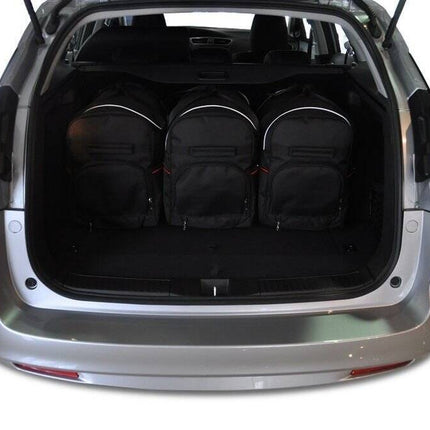 Kjust Reistassenset voor Honda Civic Tourer 2014-2018 - Set van 5 Tassen met 3 Roltassen en 2 Vliegtuigtassen