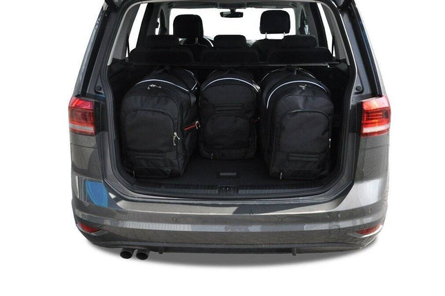 Kjust Reistassenset voor Volkswagen Touran vanaf 2015 - Set van 4 Tassen met 3 Roltassen en 1 Sporttas