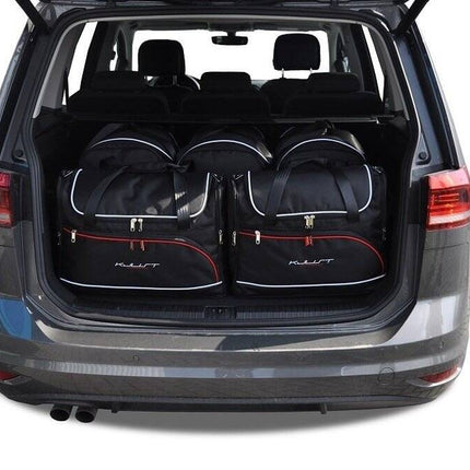 Kjust Reistassenset voor Volkswagen Touran vanaf 2015 - Set van 5 Tassen met 3 Roltassen en 2 Vliegtuigtassen