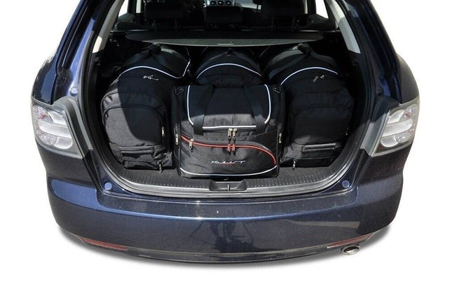 Kjust Reistassenset voor Mazda CX-7 2007-2013 - Set van 4 Tassen met 3 Roltassen en 1 Vliegtuigtas