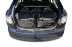 Kjust Reistassenset voor Mazda CX-7 2007-2013 - Set van 5 Tassen met 3 Roltassen en 2 Vliegtuigtassen
