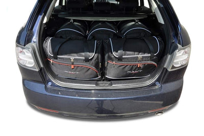 Kjust Reistassenset voor Mazda CX-7 2007-2013 - Set van 5 Tassen met 3 Roltassen en 2 Vliegtuigtassen