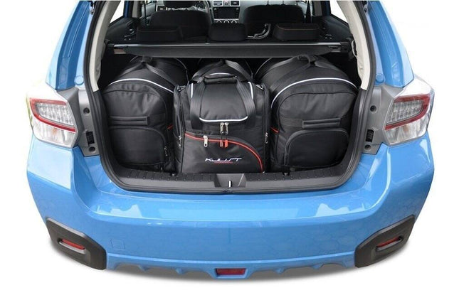 Kjust Reistassenset voor Subaru XV 2011-2017 - Set van 4 Tassen met 2 Roltassen en 2 Vliegtuigtassen