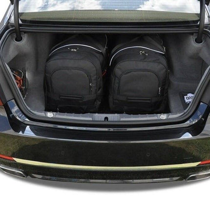Kjust Reistassenset voor BMW 7 serie 2008-2015 - Set van 4 Tassen met 2 Roltassen en 2 Vliegtuigtassen