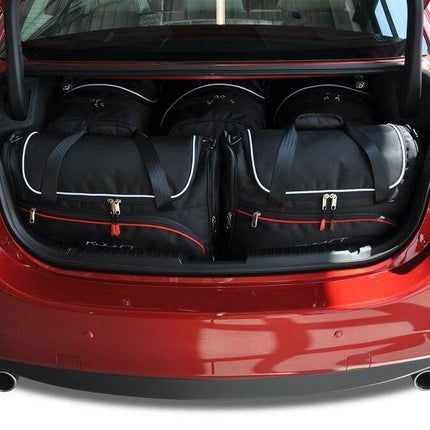 Kjust Reistassenset voor Mazda 6 Sedan 2013-2024 - Set van 5 Tassen met 3 Roltassen en 2 Vliegtuigtassen