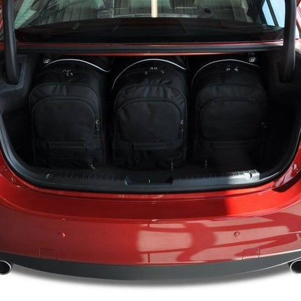 Kjust Reistassenset voor Mazda 6 Sedan 2013-2024 - Set van 5 Tassen met 3 Roltassen en 2 Vliegtuigtassen