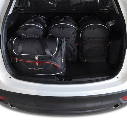 Kjust Reistassenset voor Mazda CX-5 2012-2017 - Set van 5 Tassen met 3 Roltassen en 2 Vliegtuigtassen