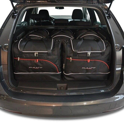 Kjust Reistassenset voor Opel Astra Sports Tourer 2015-2022 - Set van 5 Tassen met 3 Roltassen en 2 Sporttassen