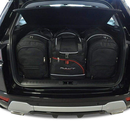Kjust Reistassenset voor Land Rover Range Rover Evoque 5-deurs 2011-2019 - Set van 4 Tassen met 2 Roltassen 1 Sporttas en 1 Vliegtuigtas