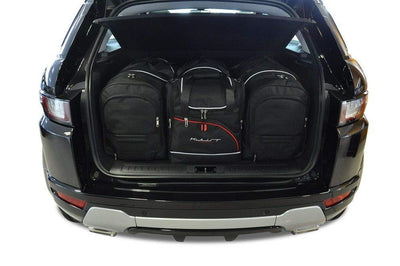 Kjust Reistassenset voor Land Rover Range Rover Evoque 5-deurs 2011-2019 - Set van 4 Tassen met 2 Roltassen 1 Sporttas en 1 Vliegtuigtas