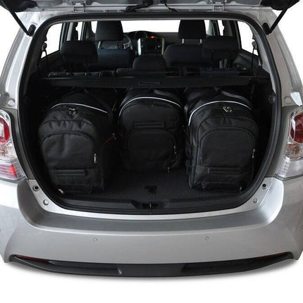 Kjust Reistassenset voor Toyota Verso 2009-2019 - Set van 4 Tassen met 3 Roltassen en 1 Vliegtuigtas