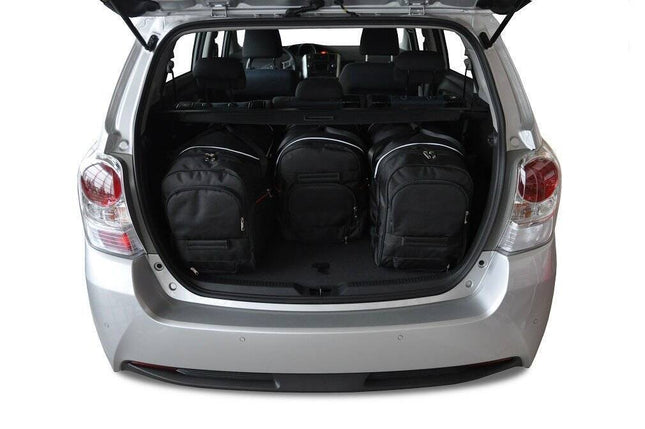 Kjust Reistassenset voor Toyota Verso 2009-2019 - Set van 4 Tassen met 3 Roltassen en 1 Vliegtuigtas