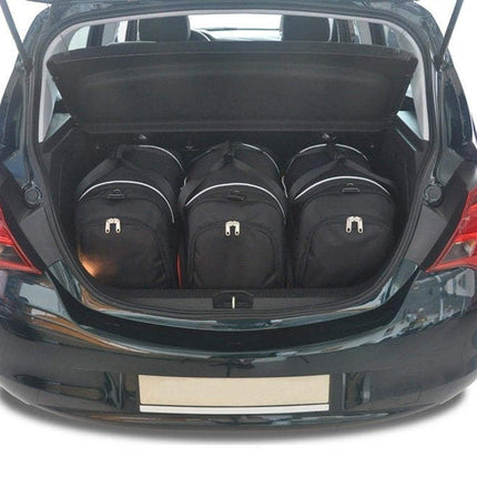 Kjust Reistassenset voor Opel Corsa 5-deurs 2014-2019 - Set van 3 Tassen met 3 Sporttassen