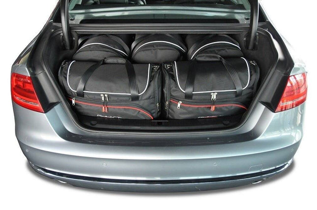 Kjust Reistassenset voor Audi A8 Sedan 2010-2018 - Set van 5 Tassen met 3 Roltassen en 2 Vliegtuigtassen
