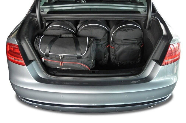 Kjust Reistassenset voor Audi A8 Sedan 2010-2018 - Set van 5 Tassen met 3 Roltassen en 2 Vliegtuigtassen