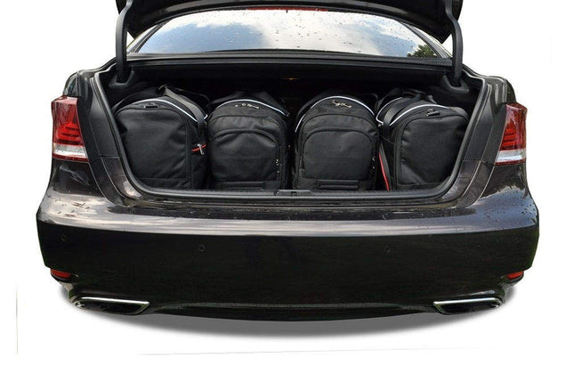 Kjust Reistassenset voor Lexus LS Sedan 2006-2017 - Set van 5 Tassen met 2 Roltassen 2 Sporttassen en 1 Vliegtuigtas