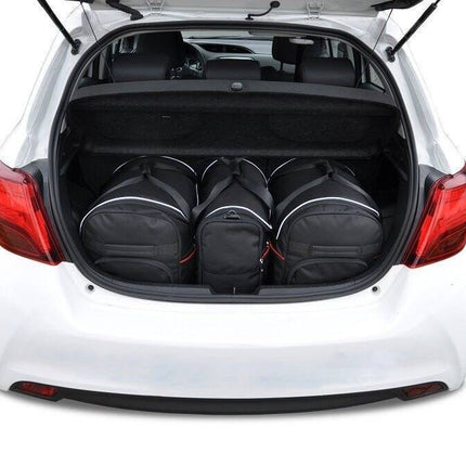 Kjust Reistassenset voor Toyota Yaris 5-deurs 2011-2020 - Set van 3 Tassen met 2 Roltassen en 1 Vliegtuigtas