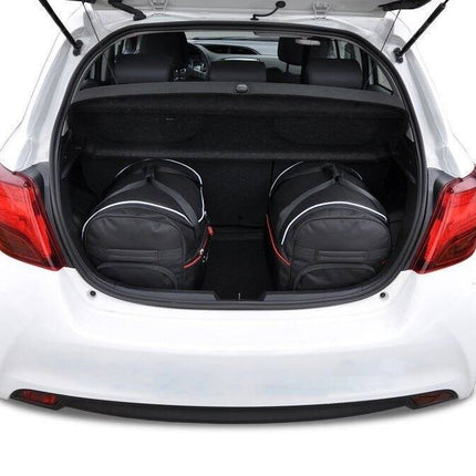 Kjust Reistassenset voor Toyota Yaris 5-deurs 2011-2020 - Set van 3 Tassen met 2 Roltassen en 1 Vliegtuigtas
