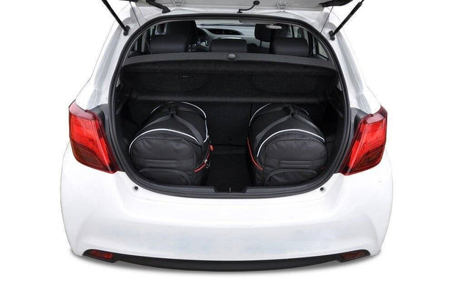 Kjust Reistassenset voor Toyota Yaris 5-deurs 2011-2020 - Set van 3 Tassen met 2 Roltassen en 1 Vliegtuigtas