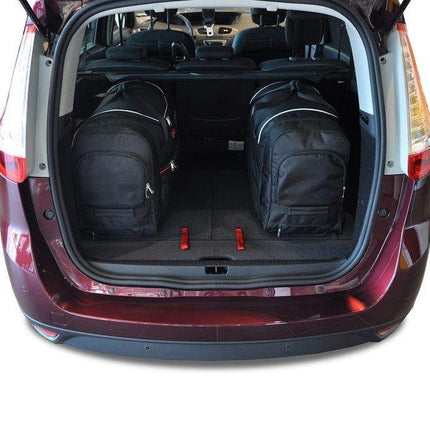Kjust Reistassenset voor Renault Grand Scenic 2009-2017 - Set van 4 Tassen met 3 Roltassen en 1 Vliegtuigtas