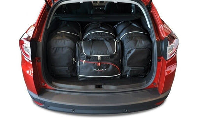 Kjust Reistassenset voor Renault Megane Sport Tourer 2009-2016 - Set van 4 Tassen met 3 Roltassen en 1 Vliegtuigtas