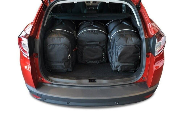 Kjust Reistassenset voor Renault Megane Sport Tourer 2009-2016 - Set van 4 Tassen met 3 Roltassen en 1 Vliegtuigtas
